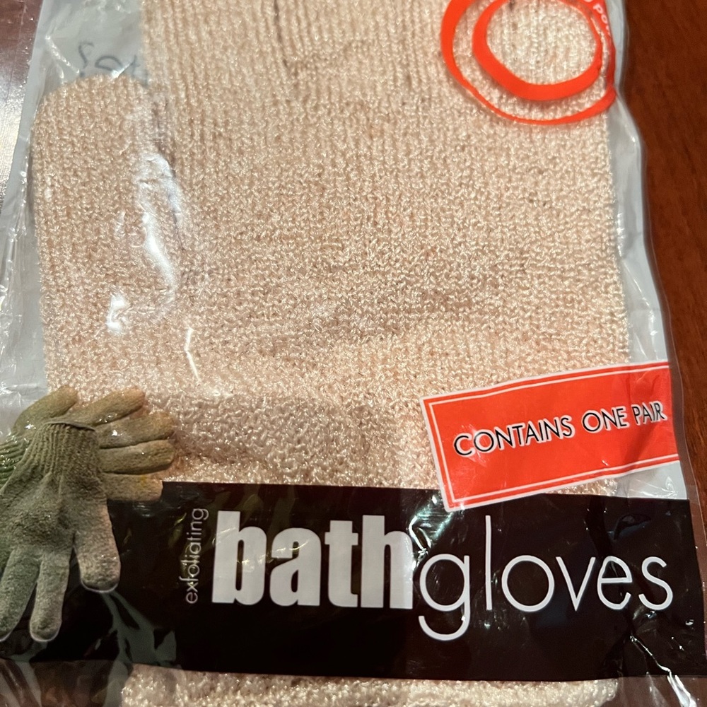 NOT FOR SALE! EXFOLIATING BATH GLOVES PRICE FIRM